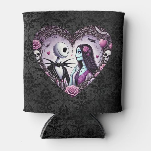 Rafraîchisseur Pour Canette Jack et Sally Goth Valentine (Devant)