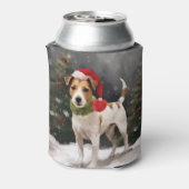Rafraîchisseur Pour Canette Jack Russell Chien à Noël de neige (Can Dos)