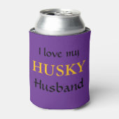 Rafraîchisseur Pour Canette J'adore mon mari Husky (Can devant)