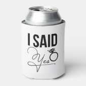 Rafraîchisseur Pour Canette "J'ai dit oui" - Fête des mariées (Can devant)