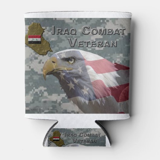 Rafraîchisseur Pour Canette J'Ai Servi - Un Vétéran De Combat Irag (Devant)
