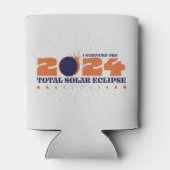 Rafraîchisseur Pour Canette J'ai survécu à l'éclipse solaire 2024 peut refroid (Dos)