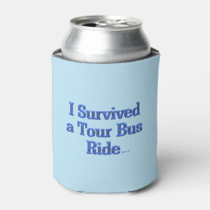 Rafraîchisseur Pour Canette J'ai survécu à un Tour Bus Ride bleu peut refroidi