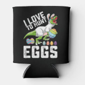 Rafraîchisseur Pour Canette J'Aime Chasser Les Oeufs Dinosaure De Pâques T Rex (Devant)