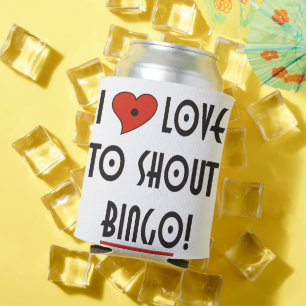 Rafraîchisseur Pour Canette J'aime crier Bingo