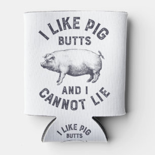 Rafraîchisseur Pour Canette J'aime les boutons de cochon et je ne peux pas men