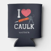 Rafraîchisseur Pour Canette J'Aime Les Travailleurs De Construction Caulking P (Devant)