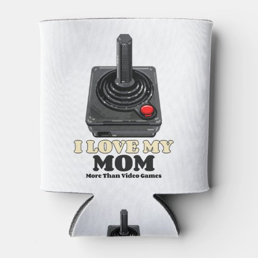 Rafraîchisseur Pour Canette J'aime ma mère plus que les jeux vidéo (Devant)