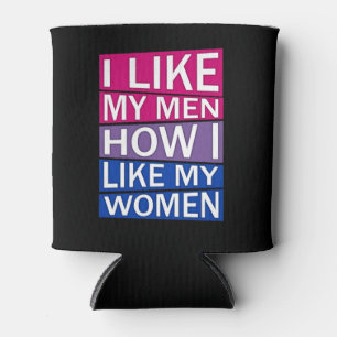 Rafraîchisseur Pour Canette J'Aime Mes Hommes J'Aime Mes Femmes Bisexuelle Fie