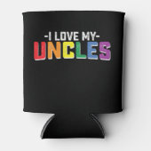 Rafraîchisseur Pour Canette J'Aime Mes oncles Fierté Famille Gay Lesbienne Cor (Devant)