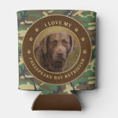 Rafraîchisseur Pour Canette J'Aime Mon Chesapeake Bay Retriever Can Cooler (Dos)