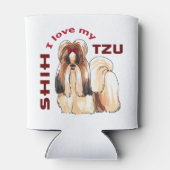 Rafraîchisseur Pour Canette J'aime mon Shih Tzu (Dos)