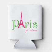 Rafraîchisseur Pour Canette J'aime Paris (Dos)
