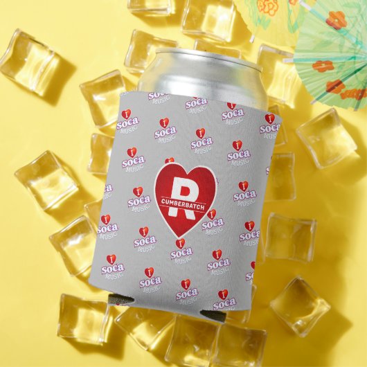 Rafraîchisseur Pour Canette J'AIME SOCA sur GRIS (Été in situ)