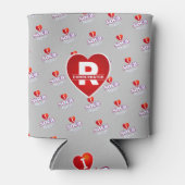 Rafraîchisseur Pour Canette J'AIME SOCA sur GRIS (Devant)