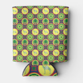 Rafraîchisseur Pour Canette Jamahiri ® Libye | Motif africain (Devant)