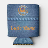 Rafraîchisseur Pour Canette Jardin authentique de papa BBQ Denim Imprimer (Dos)