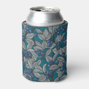 Rafraîchisseur Pour Canette Jardin aux bleuets, bleu et gris