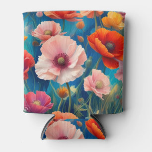 Rafraîchisseur Pour Canette Jardin de fleurs de pavots multicolores-47569