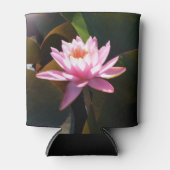 Rafraîchisseur Pour Canette Jardin d'eau rose rose Nénuphar éclairé (Devant)