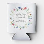 Rafraîchisseur Pour Canette Jardin Fleur sauvage Anniversaire (Devant)