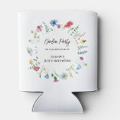 Rafraîchisseur Pour Canette Jardin Fleur sauvage Anniversaire (Dos)