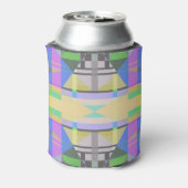 Rafraîchisseur Pour Canette Jaune bleu violet géométrique (Can Dos)