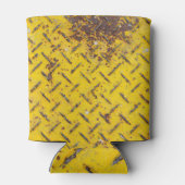 Rafraîchisseur Pour Canette Jaune métallique : Texture de la plaque de diamant (Dos)