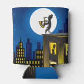 Rafraîchisseur Pour Canette Jazz Player Building Ville Vintage (Dos)