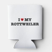 Rafraîchisseur Pour Canette Je Coeur Mon Rottweiler peut refroidir (Dos)