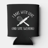 Rafraîchisseur Pour Canette Je Cuis Avec Amour (Et Certains Jouent) (Dos)