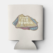 Rafraîchisseur Pour Canette Je ne peux pas plier serviettes drôle de linge jou (Dos)