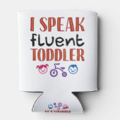 Rafraîchisseur Pour Canette Je Parle Enseignant De Garderie Fluent Toddler (Dos)