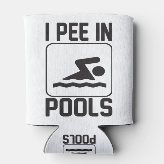 Rafraîchisseur Pour Canette Je pisse dans les piscines (Dos)