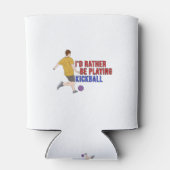 Rafraîchisseur Pour Canette Je préfère jouer à KickBall (Dos)