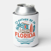 Rafraîchisseur Pour Canette Je préférerais être en Floride (Can devant)