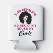 Rafraîchisseur Pour Canette Je suis Biracial Non vous ne pouvez pas toucher me (Dos)