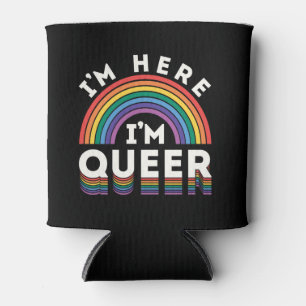 Rafraîchisseur Pour Canette Je suis ici Je suis gay Gay pride arc-en-ciel LGBT