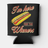 Rafraîchisseur Pour Canette Je suis ici pour les Wieners (Devant)
