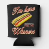 Rafraîchisseur Pour Canette Je suis ici pour les Wieners (Dos)