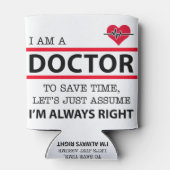 Rafraîchisseur Pour Canette Je suis médecin (Dos)