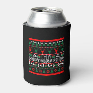 Rafraîchisseur Pour Canette Je suis photographe Noël laide Sweat