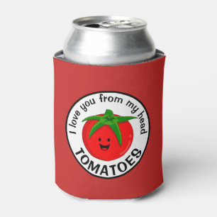 Rafraîchisseur Pour Canette Je T'Aime Depuis Mes Tomates De Tête