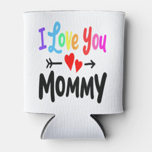 Rafraîchisseur Pour Canette Je T'Aime Maman Coeur Maman Fille Garçon Mères Mèr