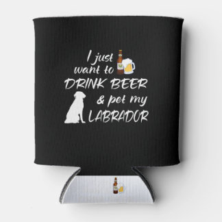 Rafraîchisseur Pour Canette Je Veux Juste Boire De La Bière & Animaux De Compa