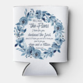 Rafraîchisseur Pour Canette Jeremiah 29:11 Car je connais les Plans Floral Ble (Devant)