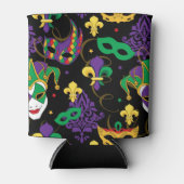 Rafraîchisseur Pour Canette Jester Mask Mardi Gras Motif (Devant)