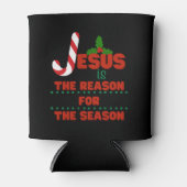 Rafraîchisseur Pour Canette Jésus est la raison de la saison (Devant)