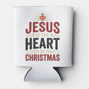 Rafraîchisseur Pour Canette Jésus est le cœur du T-shirt vintage de Noël