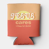 Rafraîchisseur Pour Canette Jésus S'En Soucie. 1 Pierre 5:7 (LS) - (Devant)